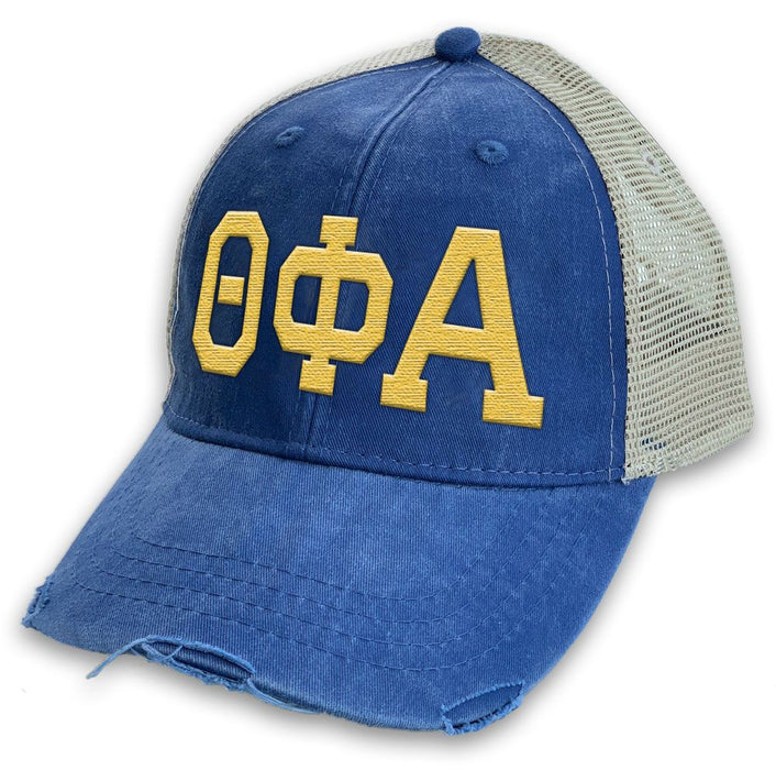 Theta Phi Alpha Distressed Trucker Hat Theta Phi Alpha Distressed Trucker Hat