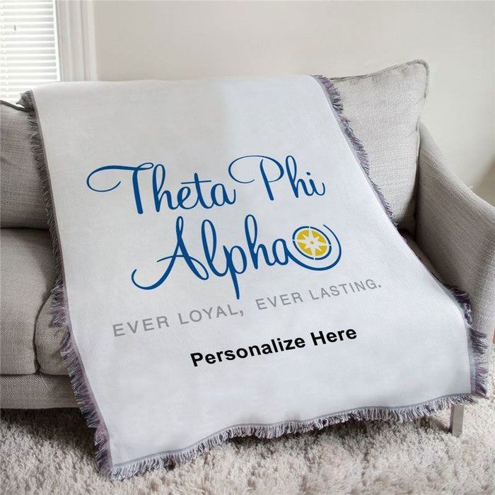 Theta Phi Alpha Ever Loyal Afghan Blanket Throw Theta Phi Alpha Ever Loyal Afghan Blanket Throw