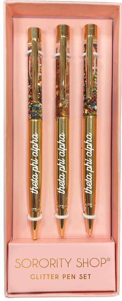 Theta Phi Alpha Theta Phi Alpha Glitter Pens (Set of 3)