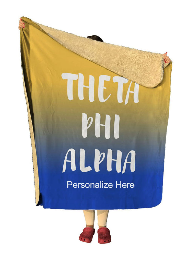 Theta Phi Alpha Gradient Sherpa Lap Blanket Theta Phi Alpha Gradient Sherpa Lap Blanket