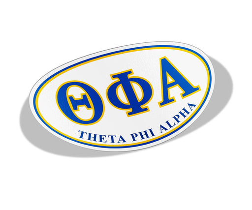 Theta Phi Alpha Theta Phi Alpha Greek Letter Oval Decal