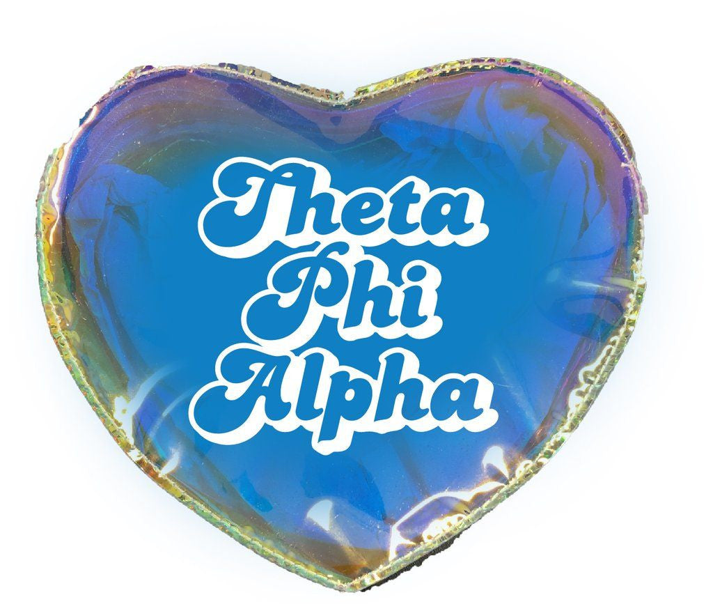 Theta Phi Alpha Heart Shaped Makeup Bag Theta Phi Alpha Heart Shaped Makeup Bag