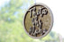 Theta Phi Alpha Laser Carved Script Ornament 3" Round Theta Phi Alpha Laser Carved Script Ornament - 3