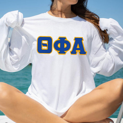 Theta Phi Alpha Theta Phi Alpha Lettered Long Sleeve Shirt