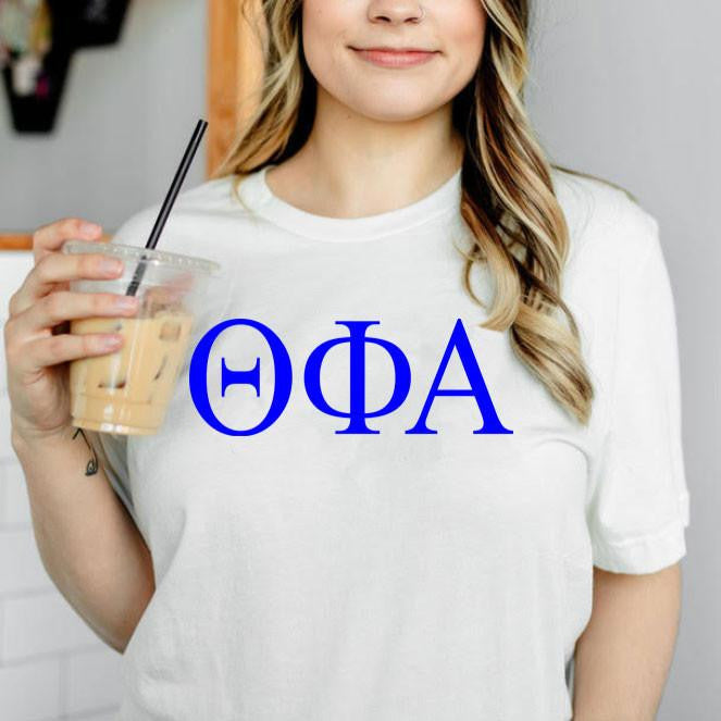 Printify Theta Phi Alpha Lettered Tees $24.95! Theta Phi Alpha Lettered Tees - $24.95!