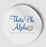Theta Phi Alpha Logo Round Decal Theta Phi Alpha Logo Round Decal