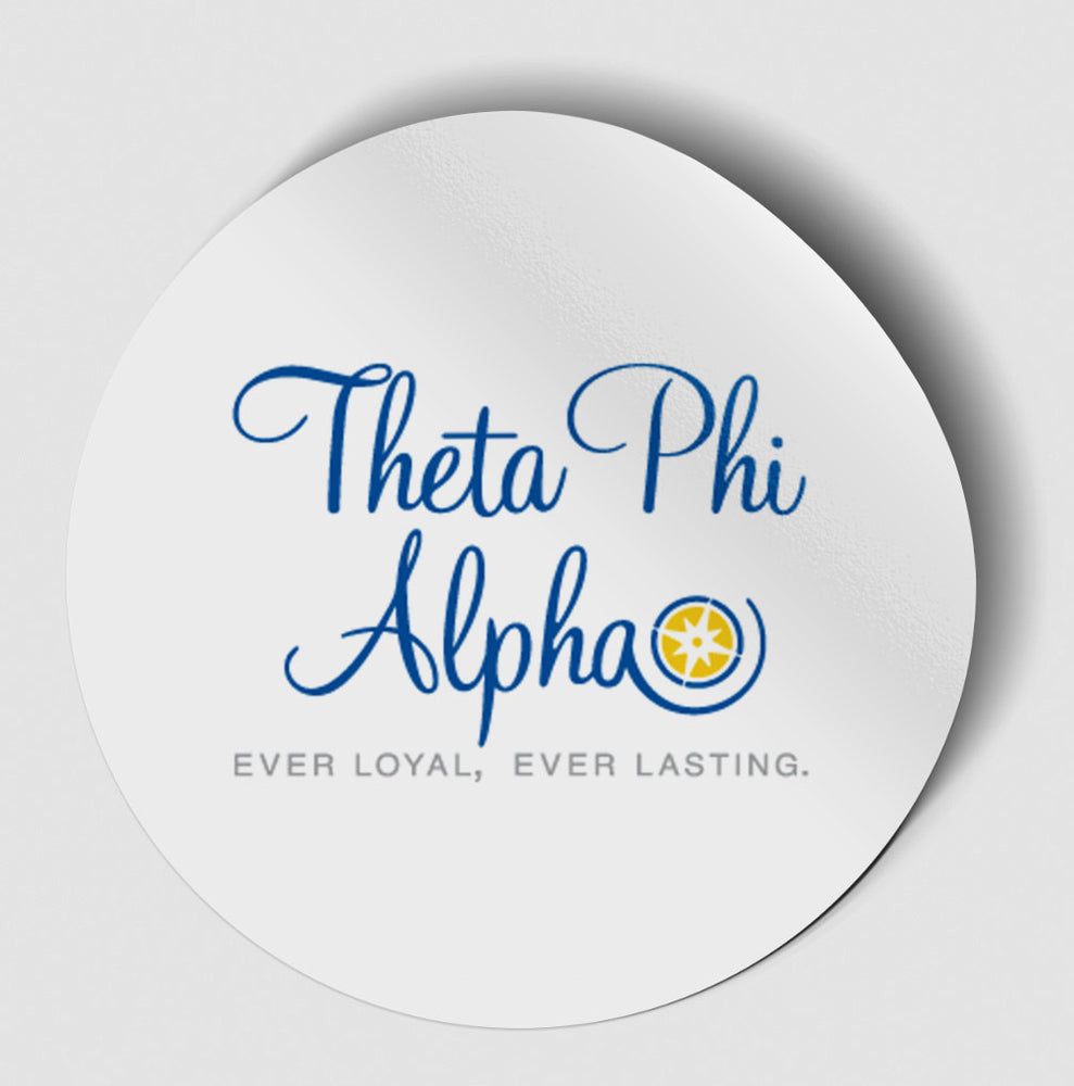 Theta Phi Alpha Logo Round Decal Theta Phi Alpha Logo Round Decal