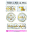 Theta Phi Alpha Marble Sticker Sheet Theta Phi Alpha Marble Sticker Sheet