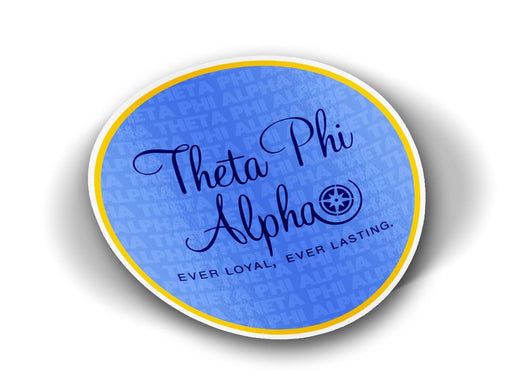 Theta Phi Alpha Theta Phi Alpha Mascot Round Decals