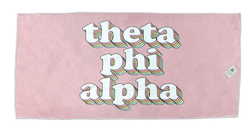 Theta Phi Alpha Theta Phi Alpha Plush Retro Beach Towel