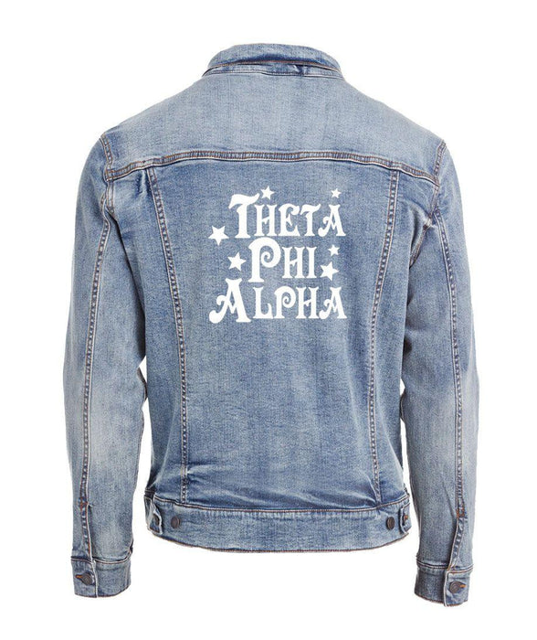 Theta Phi Alpha Star Struck Denim Jacket Theta Phi Alpha Star Struck Denim Jacket