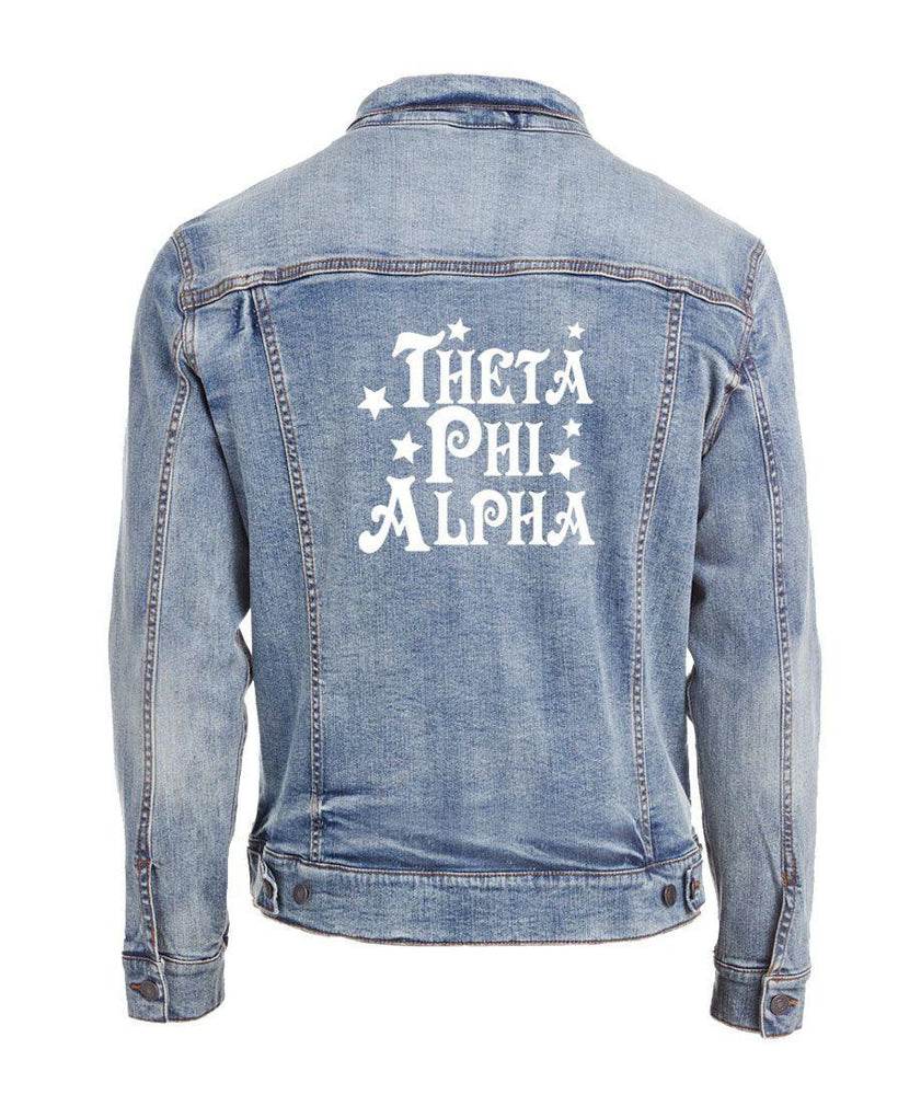 Theta Phi Alpha Star Struck Denim Jacket Theta Phi Alpha Star Struck Denim Jacket