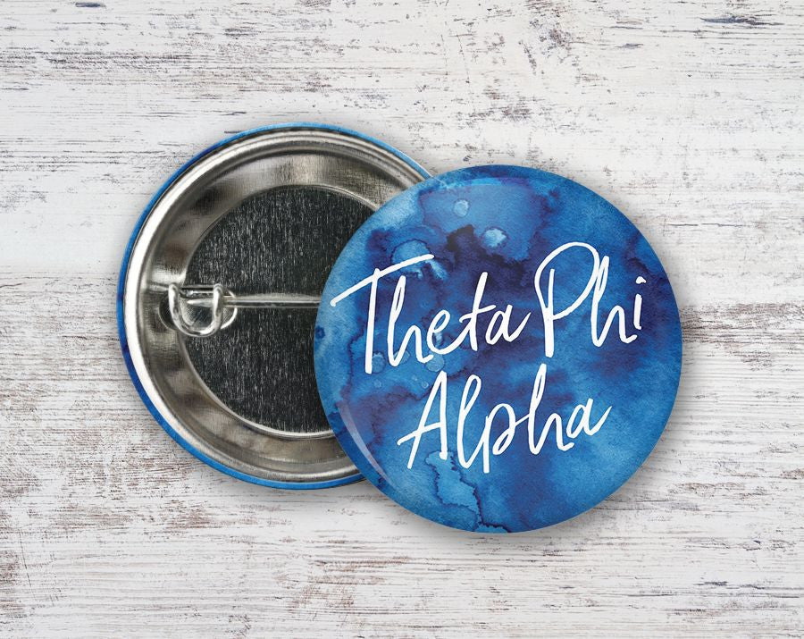 Theta Phi Alpha Watercolor Button Theta Phi Alpha Watercolor Button