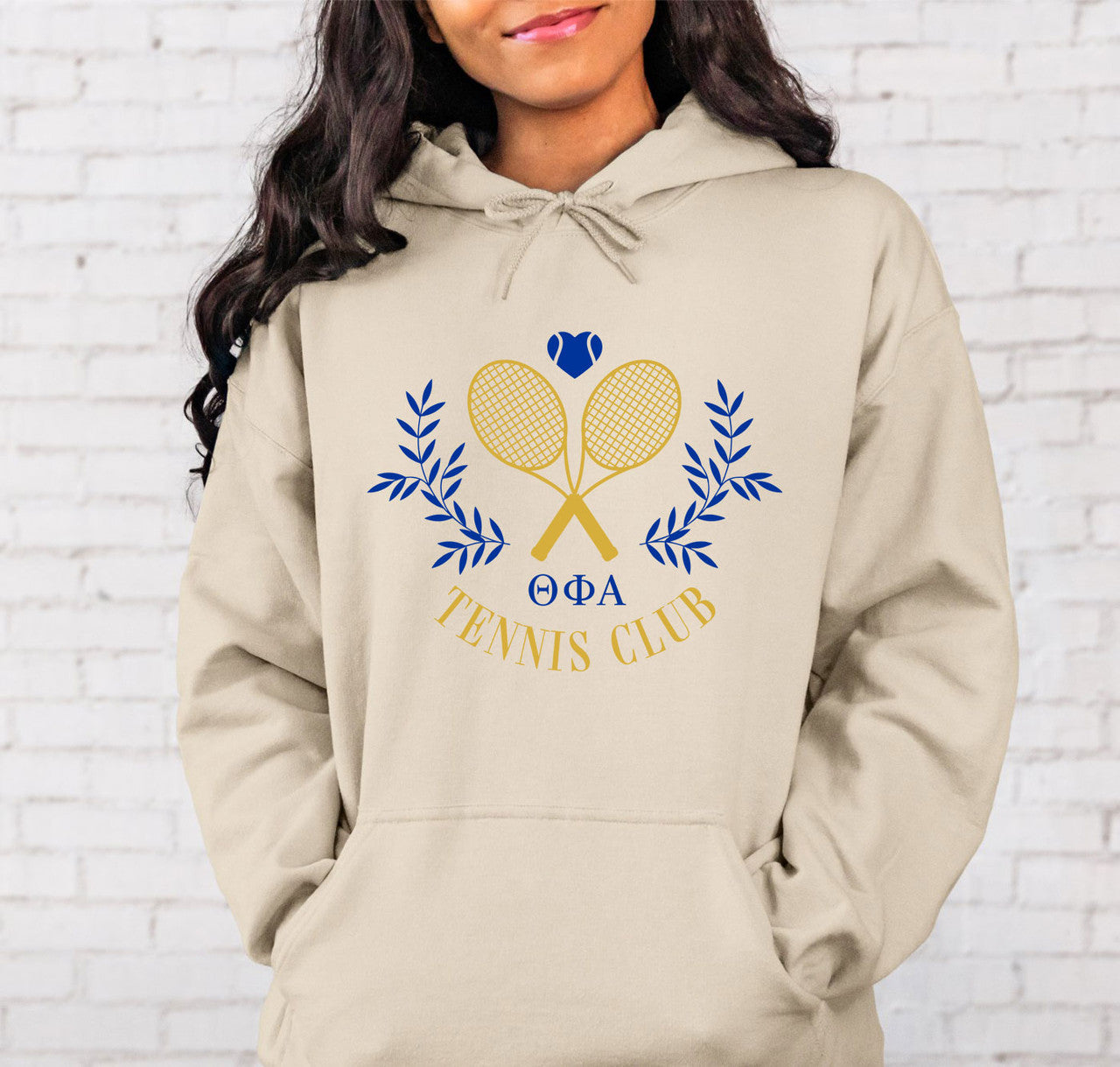 Theta Phi Alpha Tennis Club Hoodie Theta Phi Alpha Tennis Club Hoodie