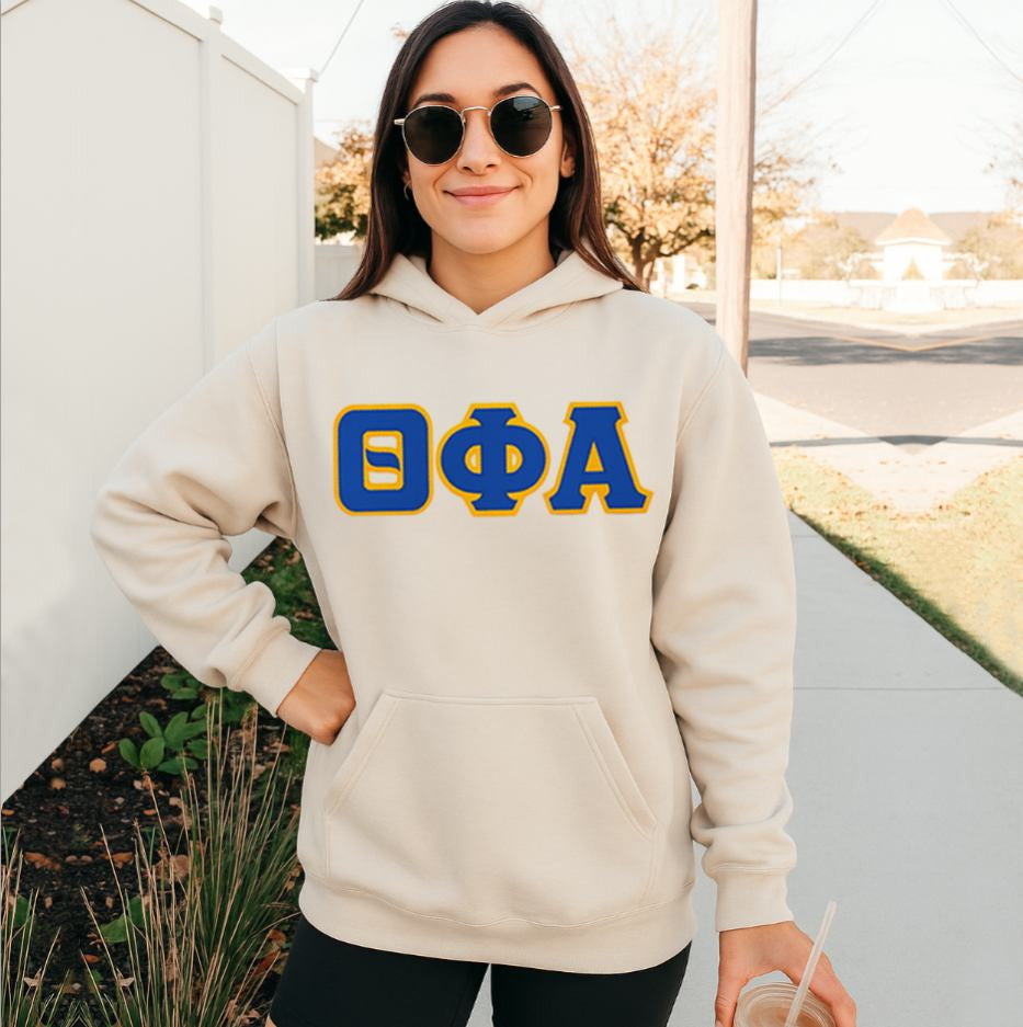 Theta Phi Alpha 2 Day Ship Twill Hooded Sweatshirt Theta Phi Alpha - 2 Day Ship Twill Hooded Sweatshirt