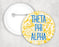 Theta Phi Alpha Floral Text Pin Buttons Theta Phi Alpha floral-text Pin Buttons