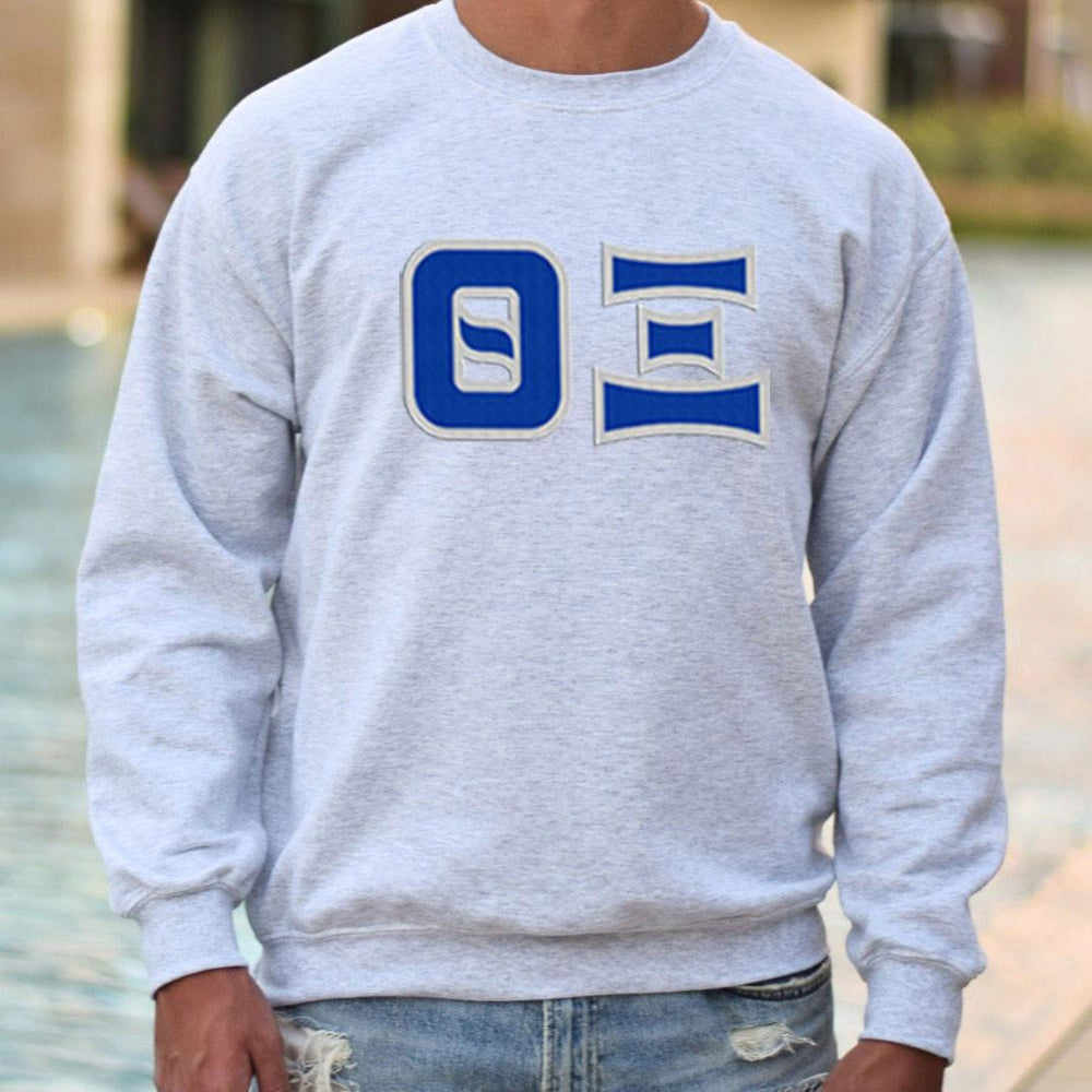 Theta Xi 2 Day Ship Twill Crewneck Sweatshirt Theta Xi - 2 Day Ship Twill Crewneck Sweatshirt