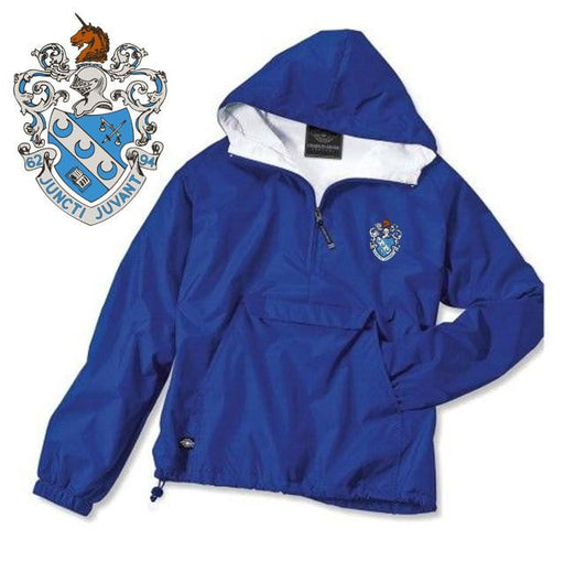 Theta Xi Theta Xi Crest - Shield Windbreaker Pullover