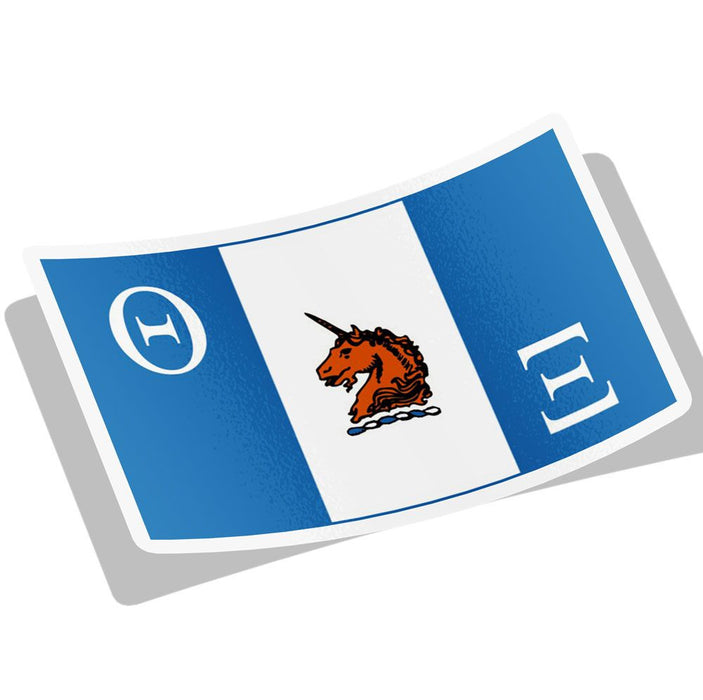 Theta Xi Flag Decal Sticker Theta Xi Flag Decal Sticker