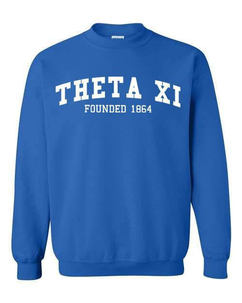 Theta Xi Fraternity Founders Crew Sweatshirt Theta Xi Fraternity Founders Crew Sweatshirt