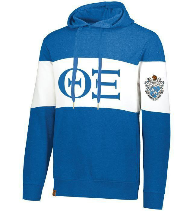 Theta Xi Ivy League Hoodie W Crest On Left Sleeve Theta Xi Ivy League Hoodie W Crest On Left Sleeve