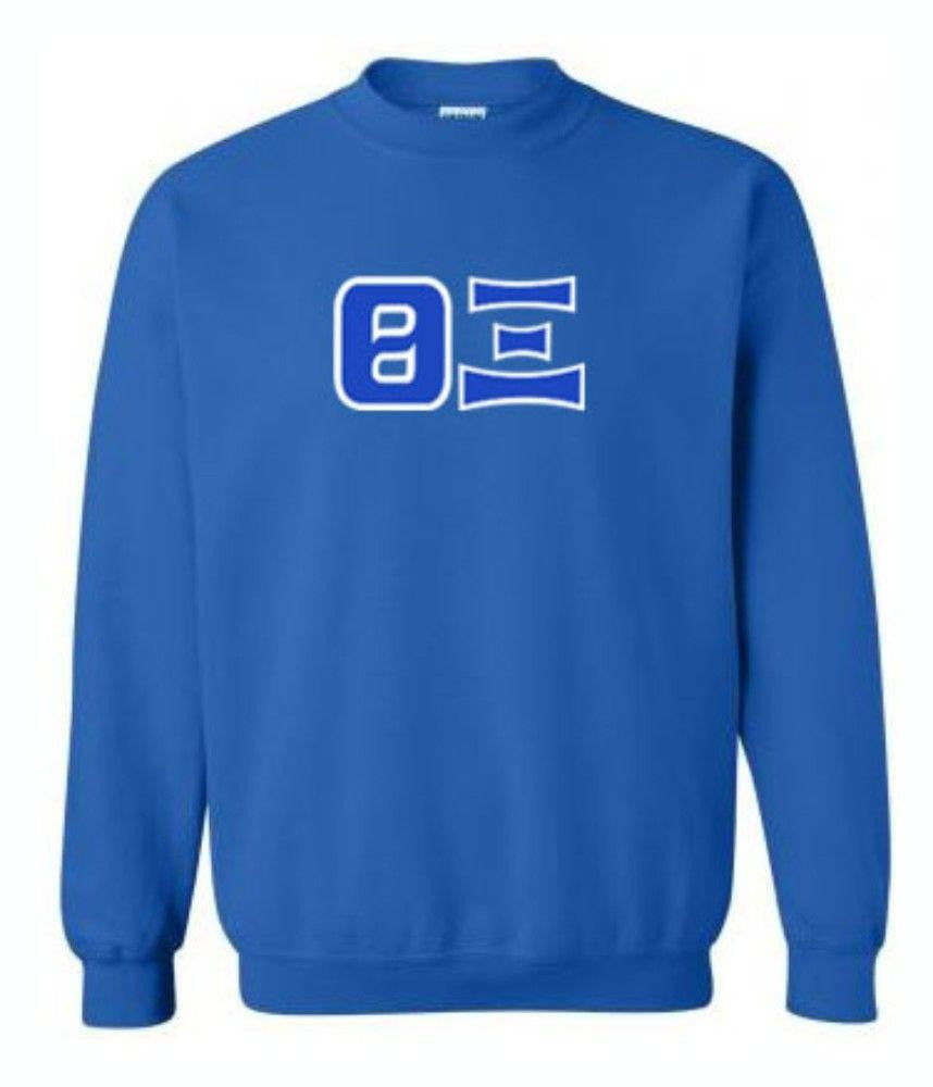 Theta Xi Lettered Crewneck Sweatshirt Theta xi Lettered Crewneck Sweatshirt