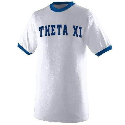 Theta Xi Ringer T Shirt Theta xi Ringer T-shirt
