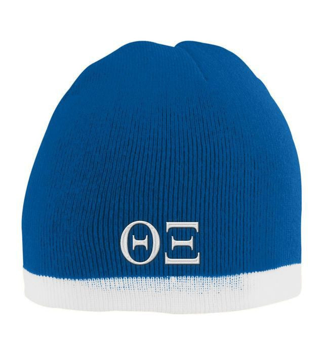 Theta Xi Two Tone Knit Beanie Theta Xi Two Tone Knit Beanie
