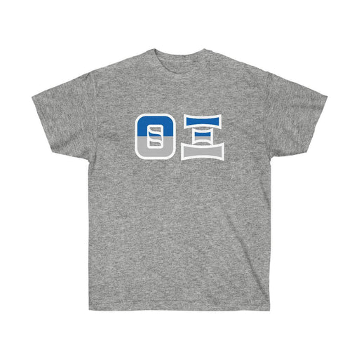 Theta Xi Theta Xi Two Toned Greek Lettered T-shirts