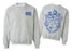 Printify Theta Xi World Famous Crest Shield Crewneck Sweatshirts Theta Xi World Famous Crest - Shield Crewneck Sweatshirts