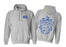 Printify Theta Xi World Famous Crest Shield Hooded Sweatshirts Theta Xi World Famous Crest - Shield Hooded Sweatshirts