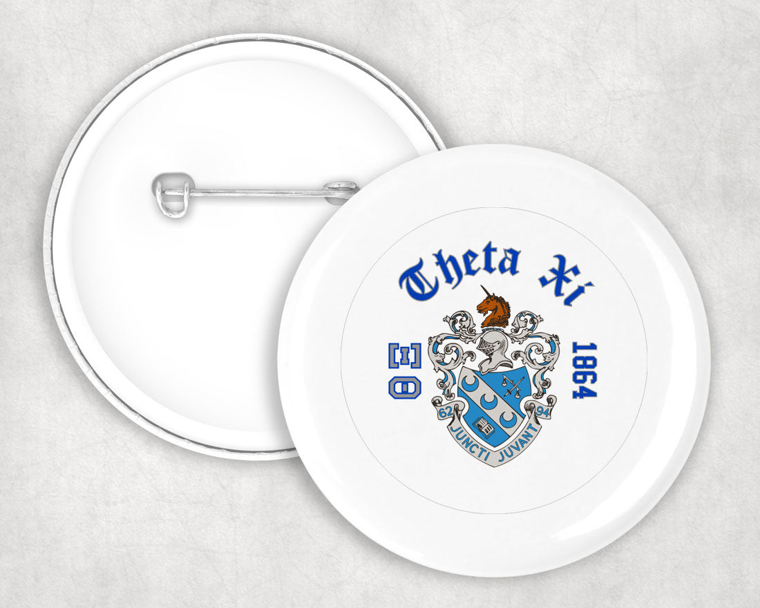 Theta Xi Classic Crest Button Theta Xi Classic Crest Button