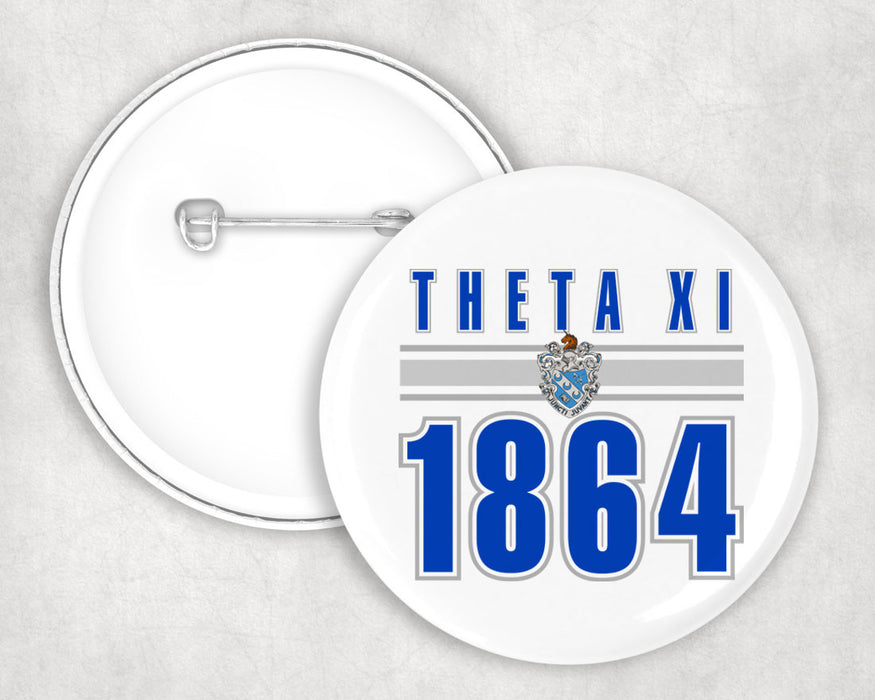 Theta Xi Est Year Button Theta Xi Est Year Button