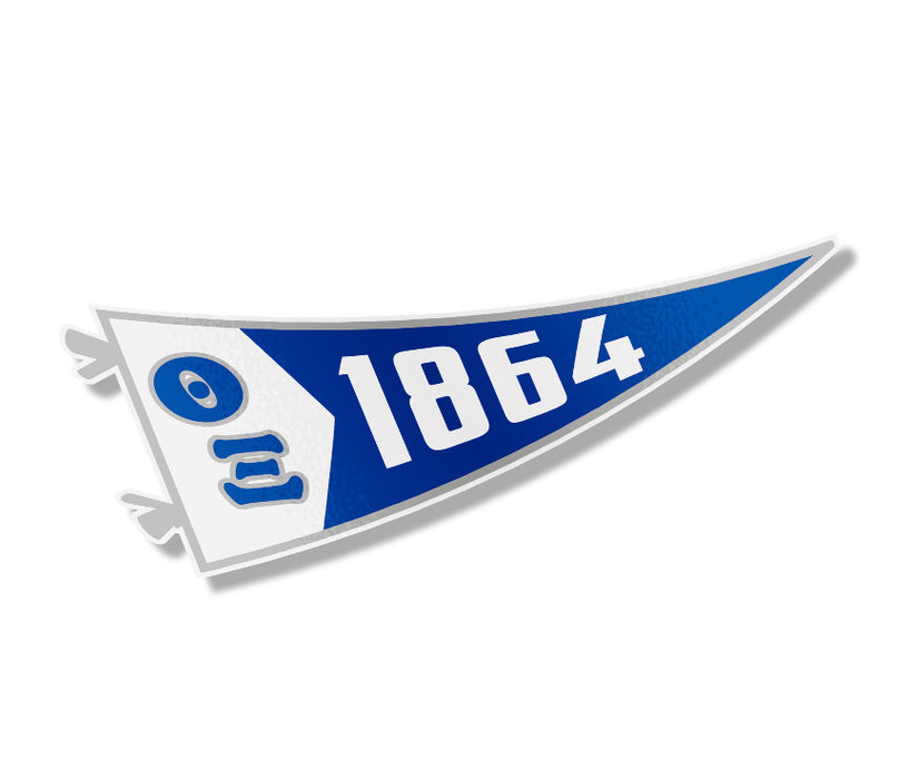 Theta Xi Pennant Sticker Theta Xi Pennant Sticker