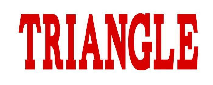 Triangle Big Greek Letter Window Sticker Decal Triangle Big Greek Letter Window Sticker Decal