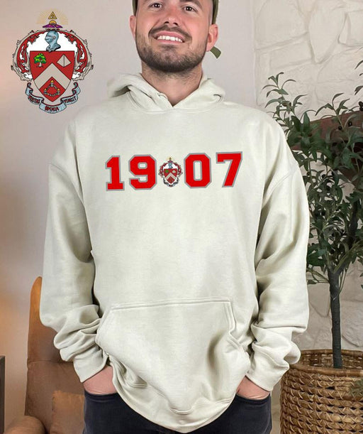 Triangle Crest Year Hooded Sweatshirt
