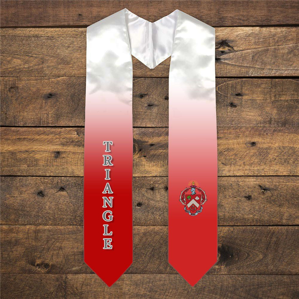 Triangle Extra Fancy Simple Greek Graduation Stole W Crest Triangle Extra Fancy Simple Greek Graduation Stole W Crest