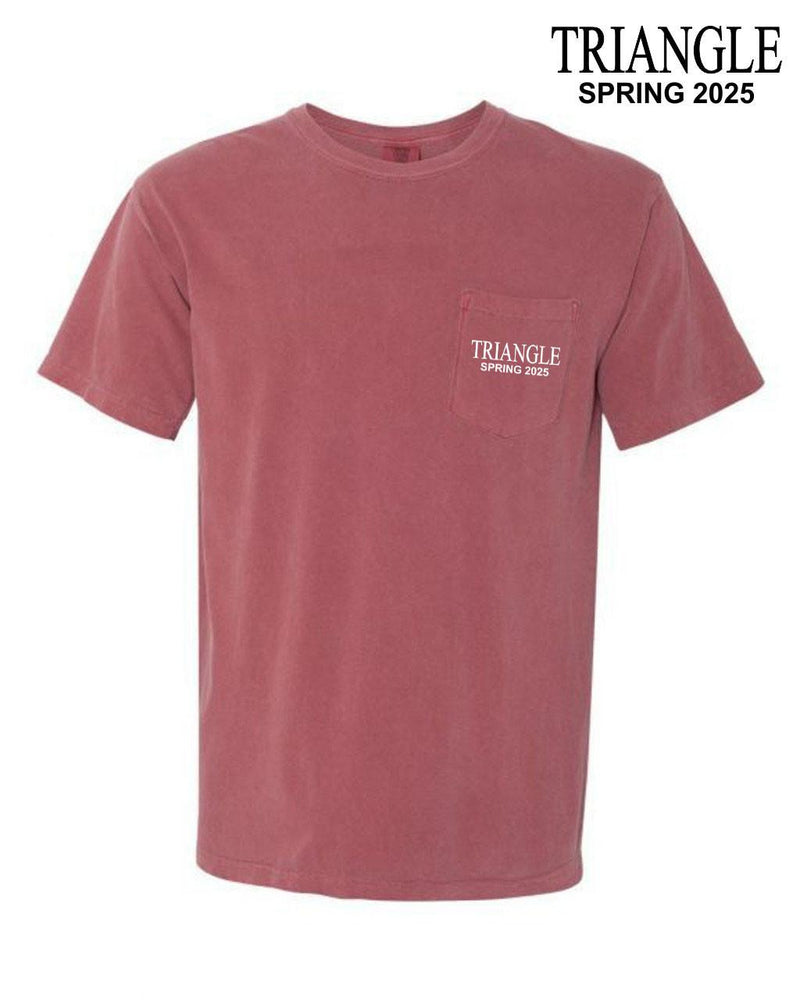 Triangle Greek Letter Comfort Colors Pocket Tee Triangle Greek Letter Comfort Colors Pocket Tee