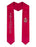 Triangle Greek Lettered Graduation Sash Stole With Crest Triangle Greek Lettered Graduation Sash Stole With Crest