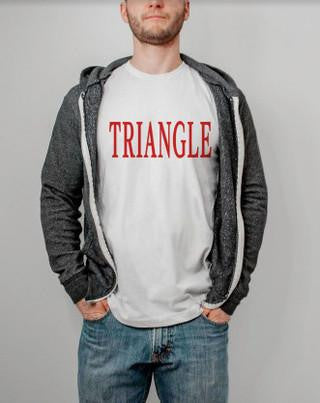 TRIANGLE LETTERED TEE - $24.95