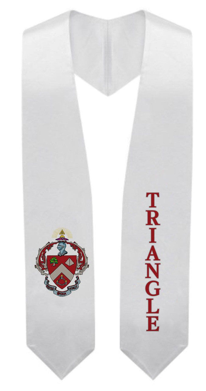 Triangle Super Crest - Shield Graduation Stole — GreekU