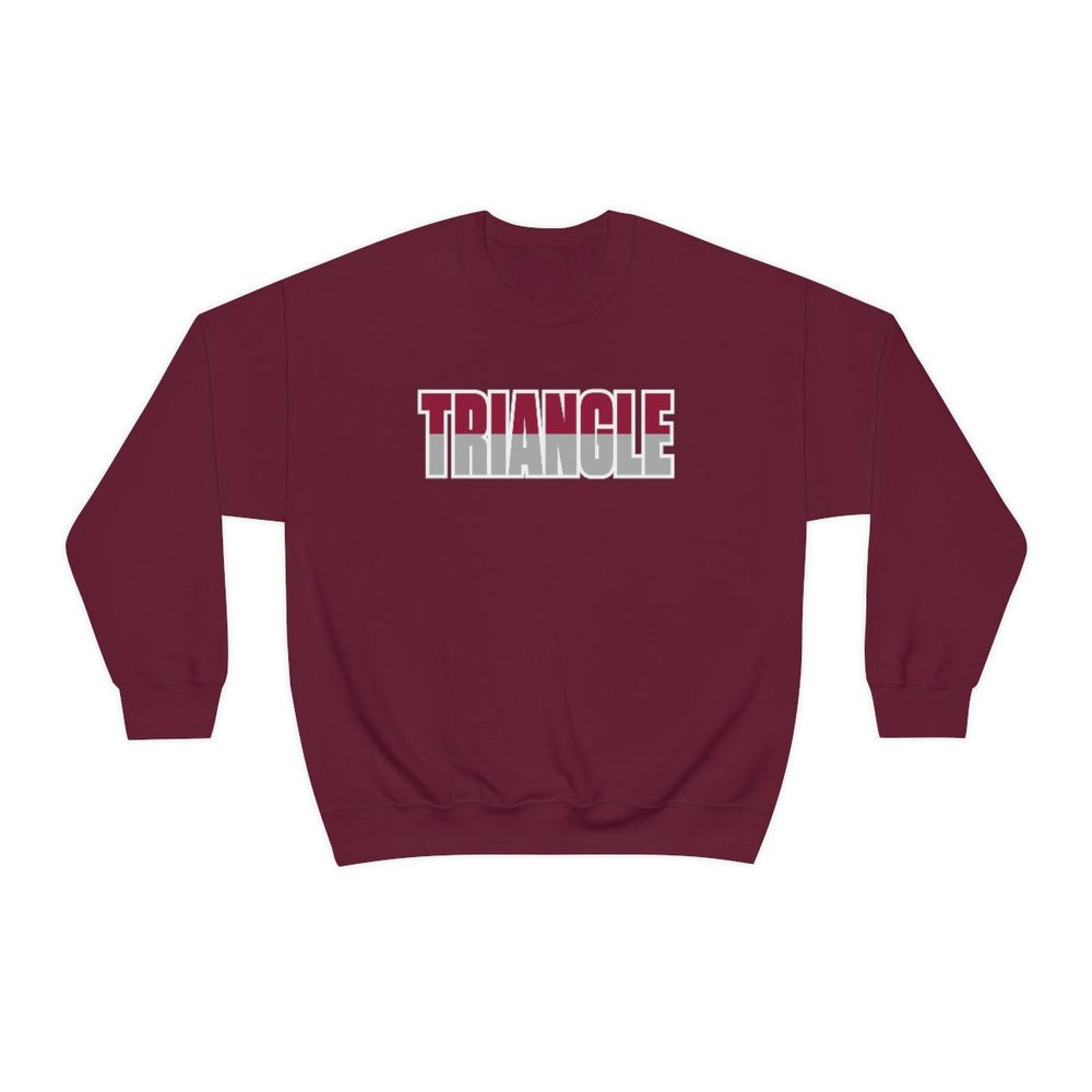 Printify Triangle Two Toned Greek Lettered Crewneck Sweatshirts Triangle Two Toned Greek Lettered Crewneck Sweatshirts