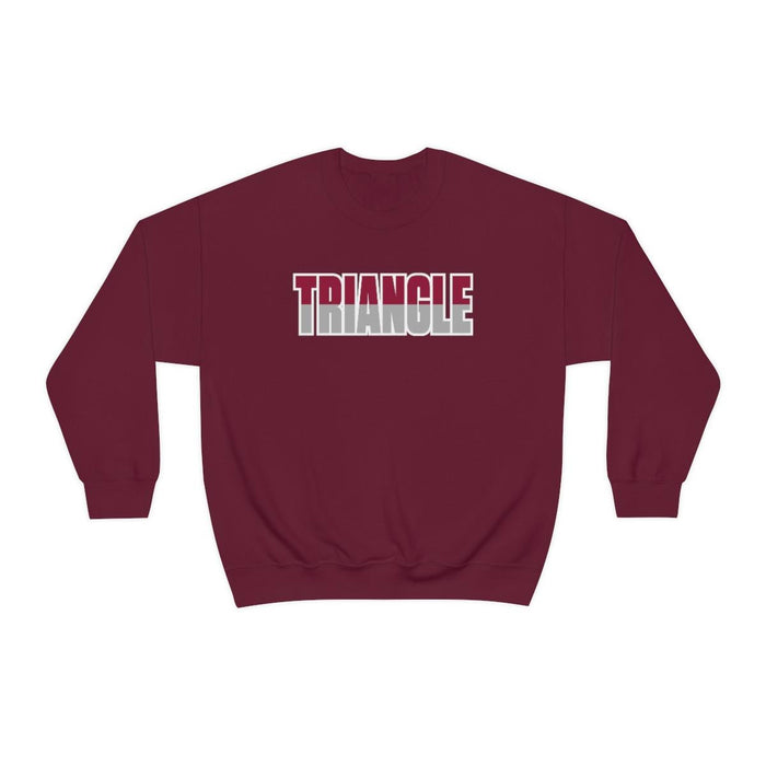 Printify Triangle Two Toned Greek Lettered Crewneck Sweatshirts Triangle Two Toned Greek Lettered Crewneck Sweatshirts