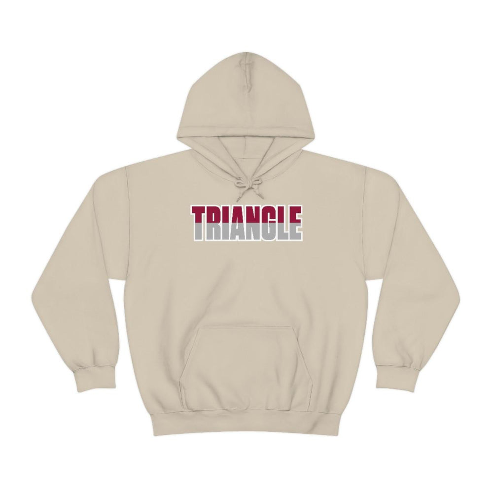 Printify Triangle Two Toned Greek Lettered Hooded Sweatshirts Triangle Two Toned Greek Lettered Hooded Sweatshirts