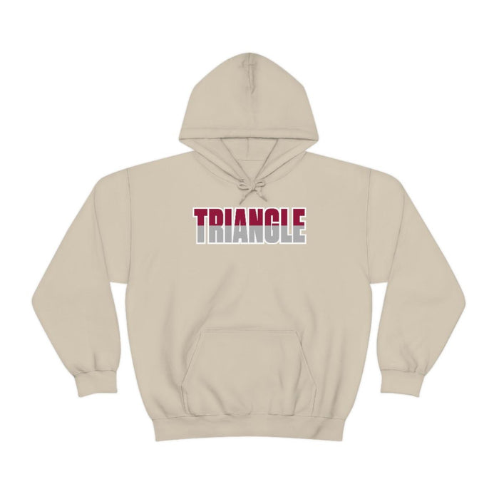 Printify Triangle Two Toned Greek Lettered Hooded Sweatshirts Triangle Two Toned Greek Lettered Hooded Sweatshirts