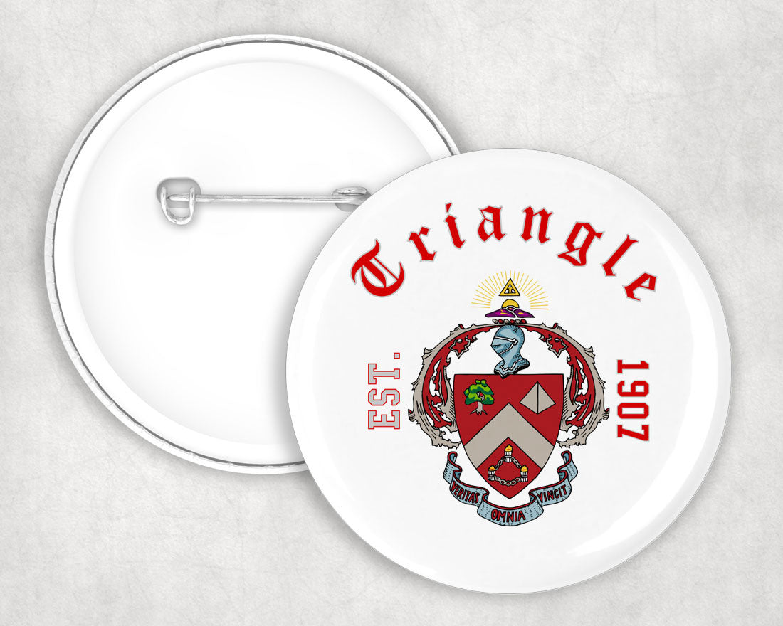 Triangle Classic Crest Button Triangle Classic Crest Button