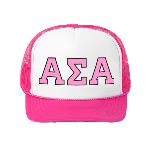 Alpha Sigma Alpha Alpha Sigma Alpha Greek Letter Trucker Caps