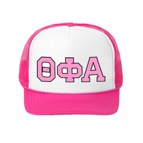 Theta Phi Alpha Alpha Greek Letter Trucker Caps Theta Phi Alpha Alpha Greek Letter Trucker Caps