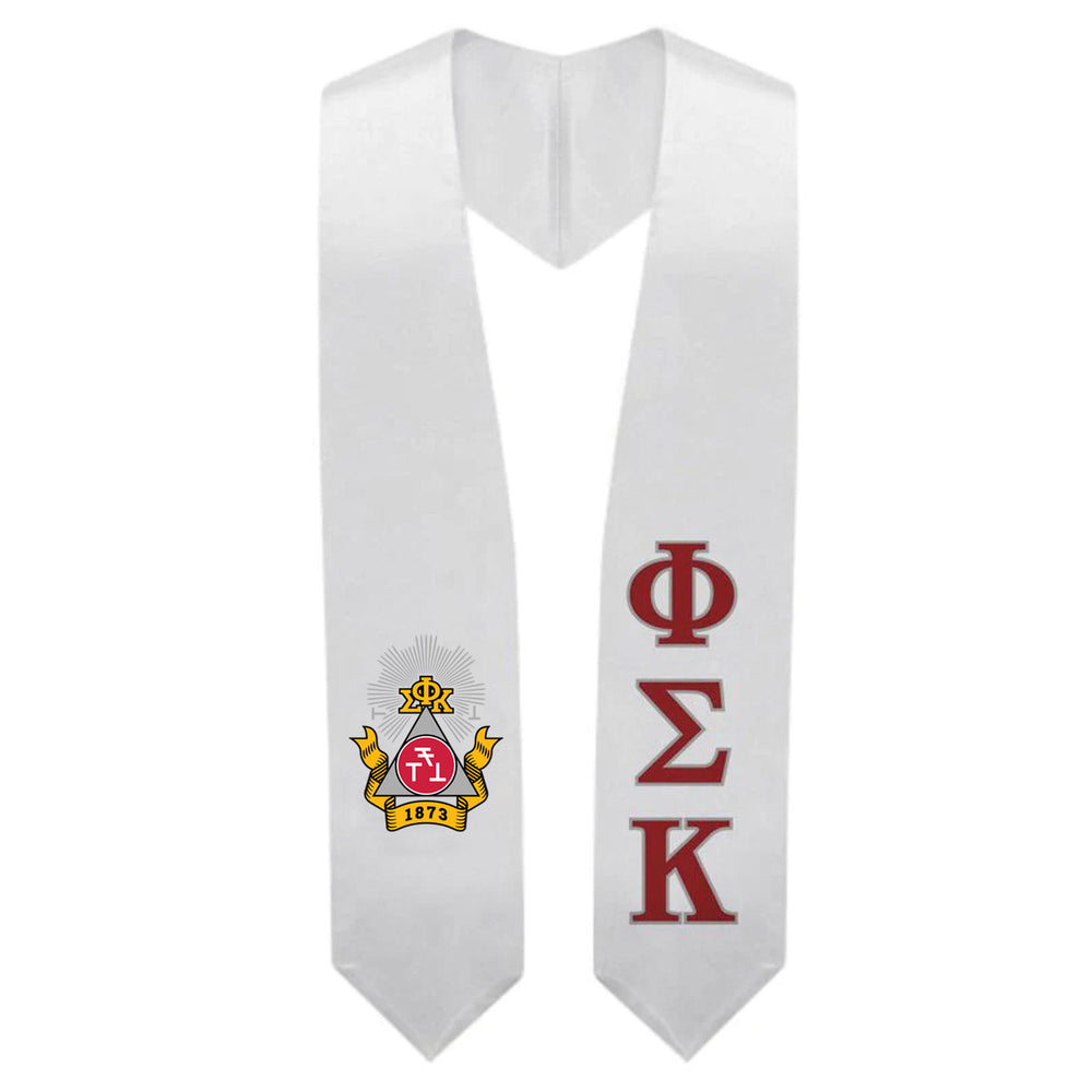 Phi Sigma Kappa Super Crest Shield Graduation Stole Phi Sigma Kappa Super Crest - Shield Graduation Stole