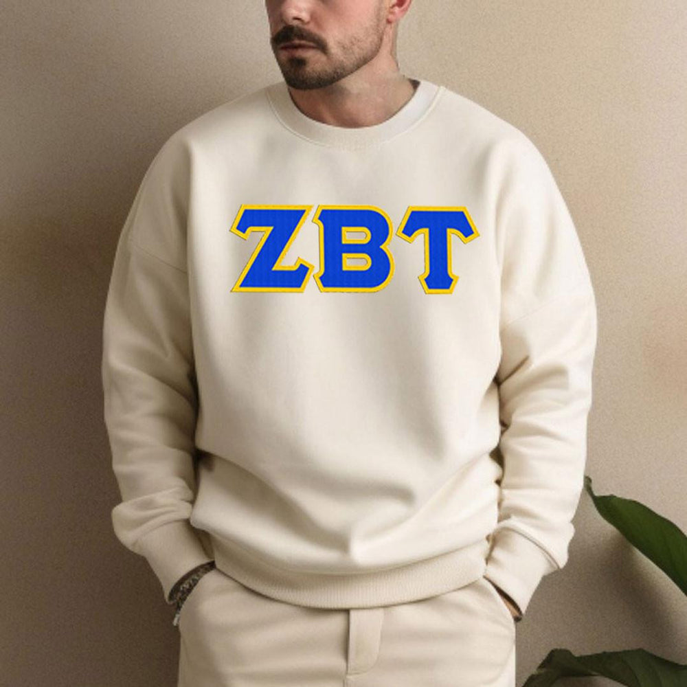 Zeta Beta Tau 2 Day Ship Twill Crewneck Sweatshirt Zeta Beta Tau - 2 Day Ship Twill Crewneck Sweatshirt